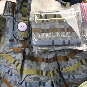 Blue Multicolored Belize Coin Purses